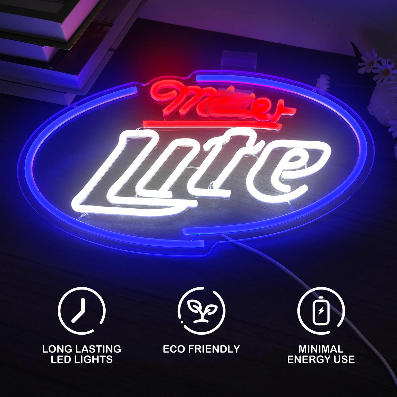 Beer Neon Sign Beer Neon Lights LED Signs for Wall Light Up Signs for Man Cave Pub Home Party Bedroom Neon Bar Sign Wall Art Decor