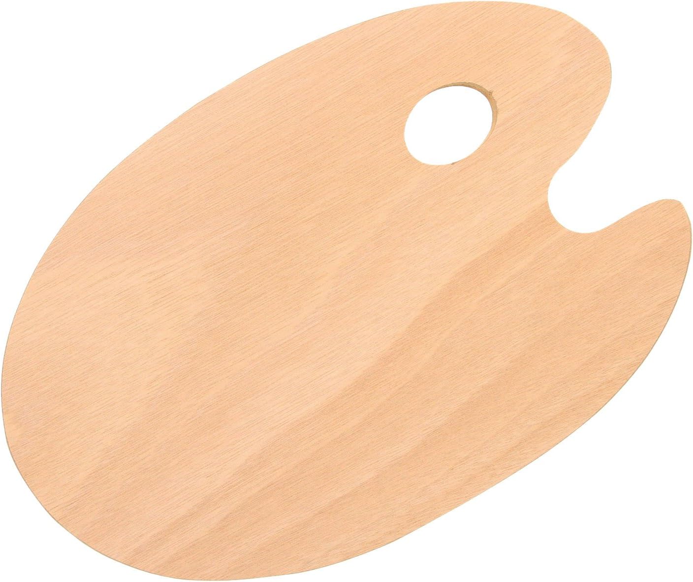 U.S. Art Supply 8" x 12" Large Wooden OvalShaped Artist