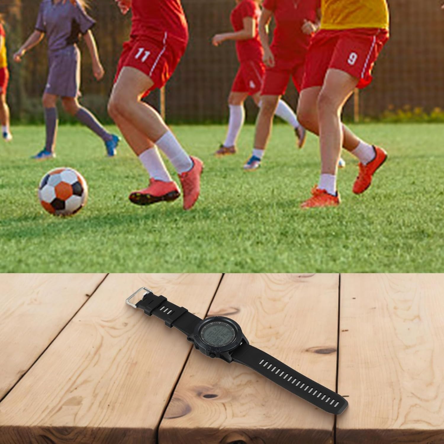 Metronome Countdown Abs Multi-function 50mm Matches Football Sports Black with Backlight Digital Referee Stopwatch Watch Timer –