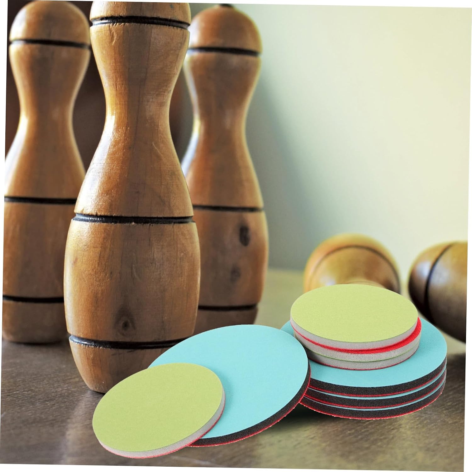 Mipcase 8pcs Bowling Sanding Pads Sponge Cleaning Pads for Bowling Ball Polishing