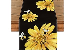 Bee Sunflower Table Runner