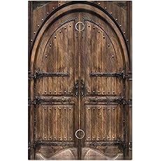 Decorative Light Switch Cover Plate Retro Brown Wood Barn Door Vintage Farmhouse 1 Gang No Device Single Blank Outlet Covers Wall Plate Cover Switchplate EFaceplate