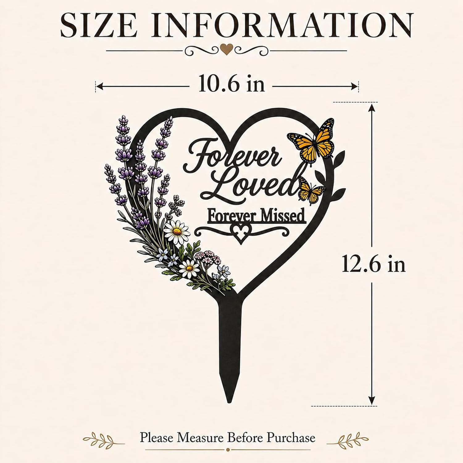 Forever Loved grave marker cemetery decorations for grave memorial sign