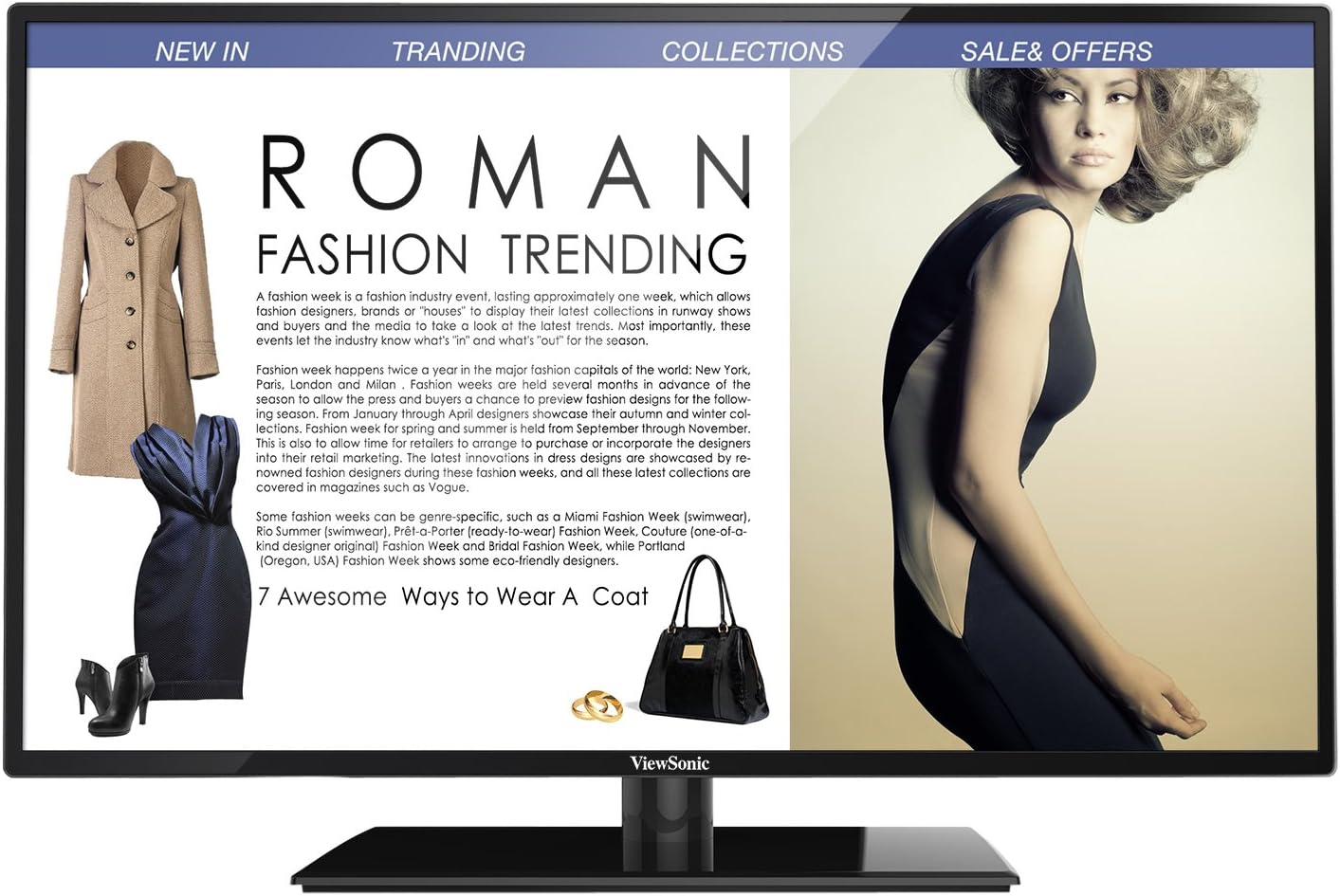 ViewSonic CDE4200-L 42" 1080p Commercial LED Display with USB Media Player, HDMI