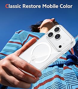 FNTCASE for iPhone 17 Pro-Max Case: Magnetic Transparent Phone Cases with Screen Protector Slim Military Grade Drop Protection Rugged Shockproof Protective Cell Phone Cover (A-Clear)