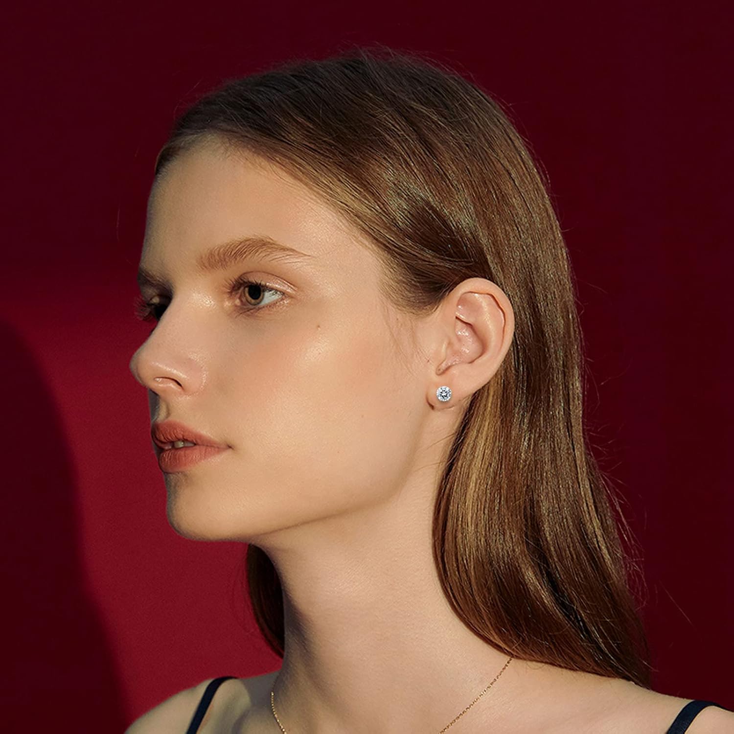 NEWITIN 12 Pairs Stainless Steel Stud Earrings for Men Hypoallergenic Earring Unisex Studs Inlaid Cubic Zirconia Men Earrings Hoop CZ Stud Earring Set for Women - Image 6