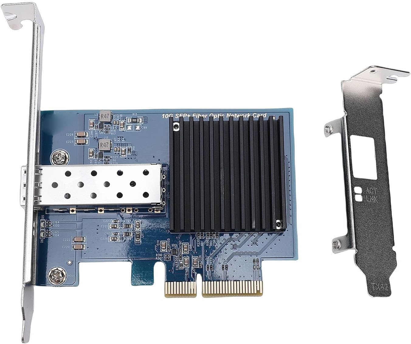 ciciglow 10Gbps PCIe Network Card, RTL8127ATF Chipset Fiber Optic Ethernet Card with Single SFP Port, PCI Express x4