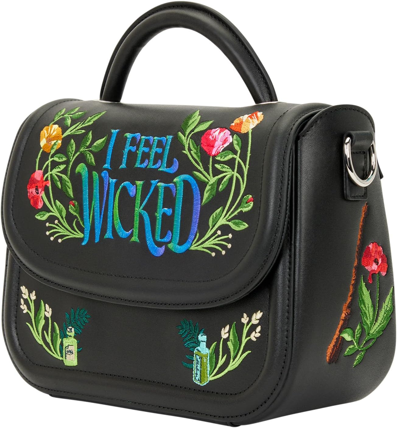 Loungefly Universal Wicked: Part Two Floral Crossbody Bag