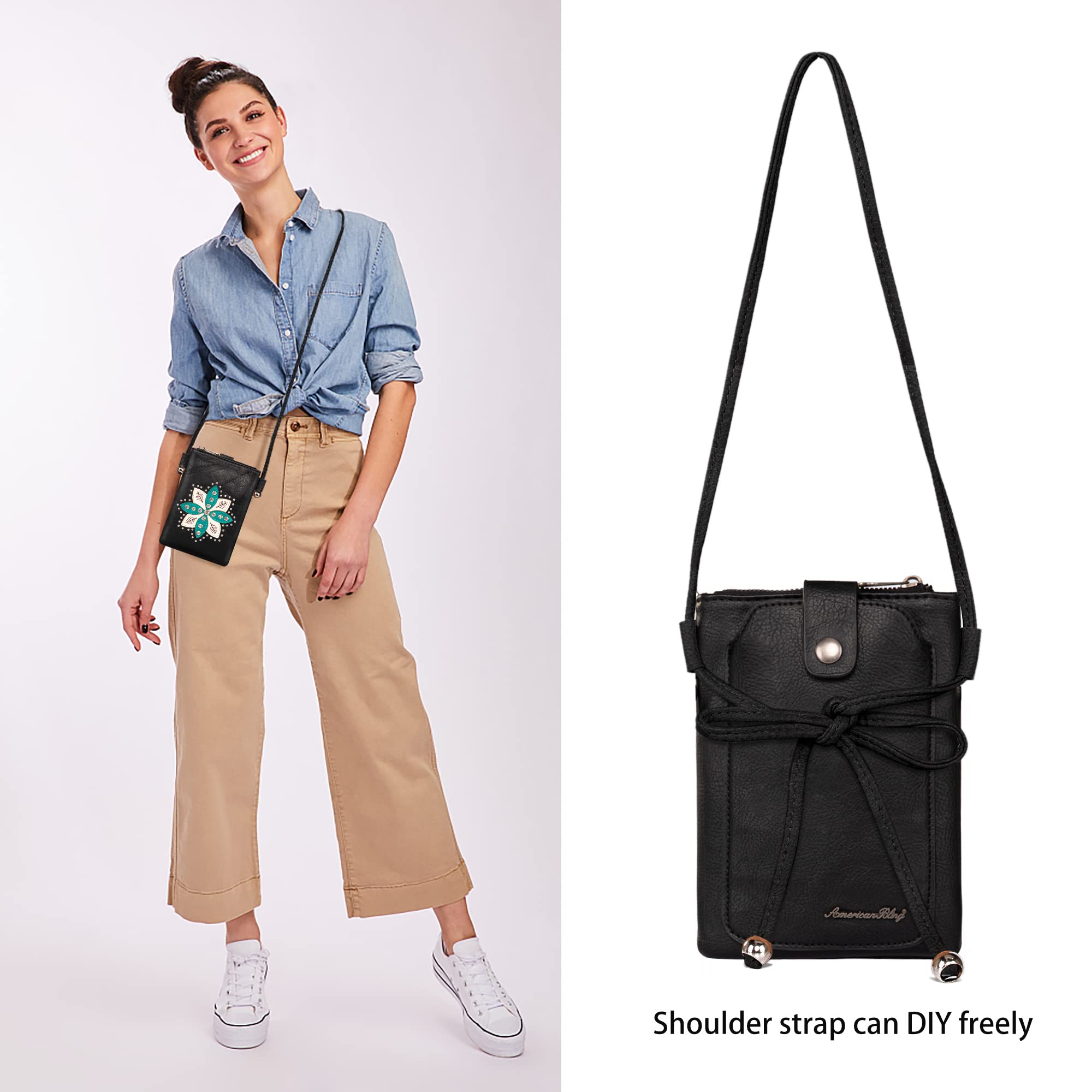 Montana West Small Crossbody Bags for Women Western Cell Phone Purse