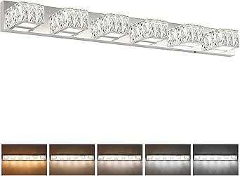 HAHZT Gold Bathroo Vanity Light 4-Light Bathroo Vanity Light Fixtures