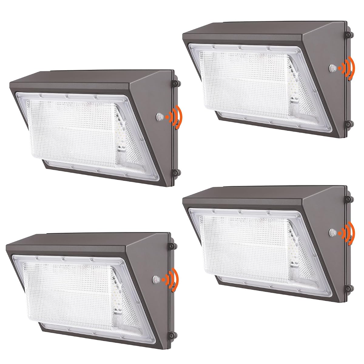 Vevor 4Pcs Led Wall Pack Lights, 120W 11000Lm, 5000K Commercial Outdoor Lights