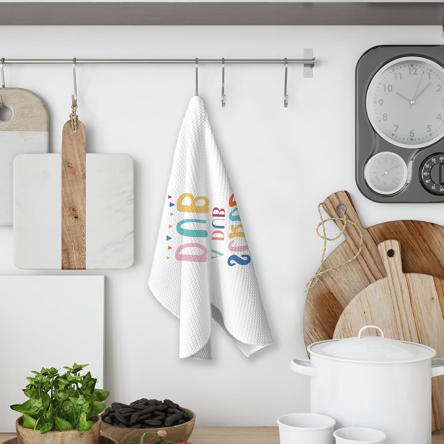 Boys Girls Kids Bathroom Decor Towels, So Fresh and So Clean Splish Splash Colorful Bathroom Hand Towels Decorative Set, Kids Boys Girls Toddler Decor