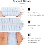 Spa Headband and Wristband Set, Face Wash Headband Makeup Skincare Headband Wrist Bands for Washing Face (blue)