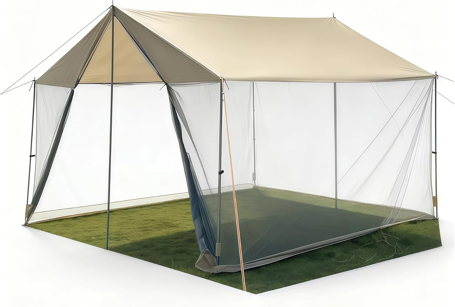 Mesh Canopy Tent – Spacious, All-in-One Portable Shelter for Camping, Sun Protection, and Fishing
