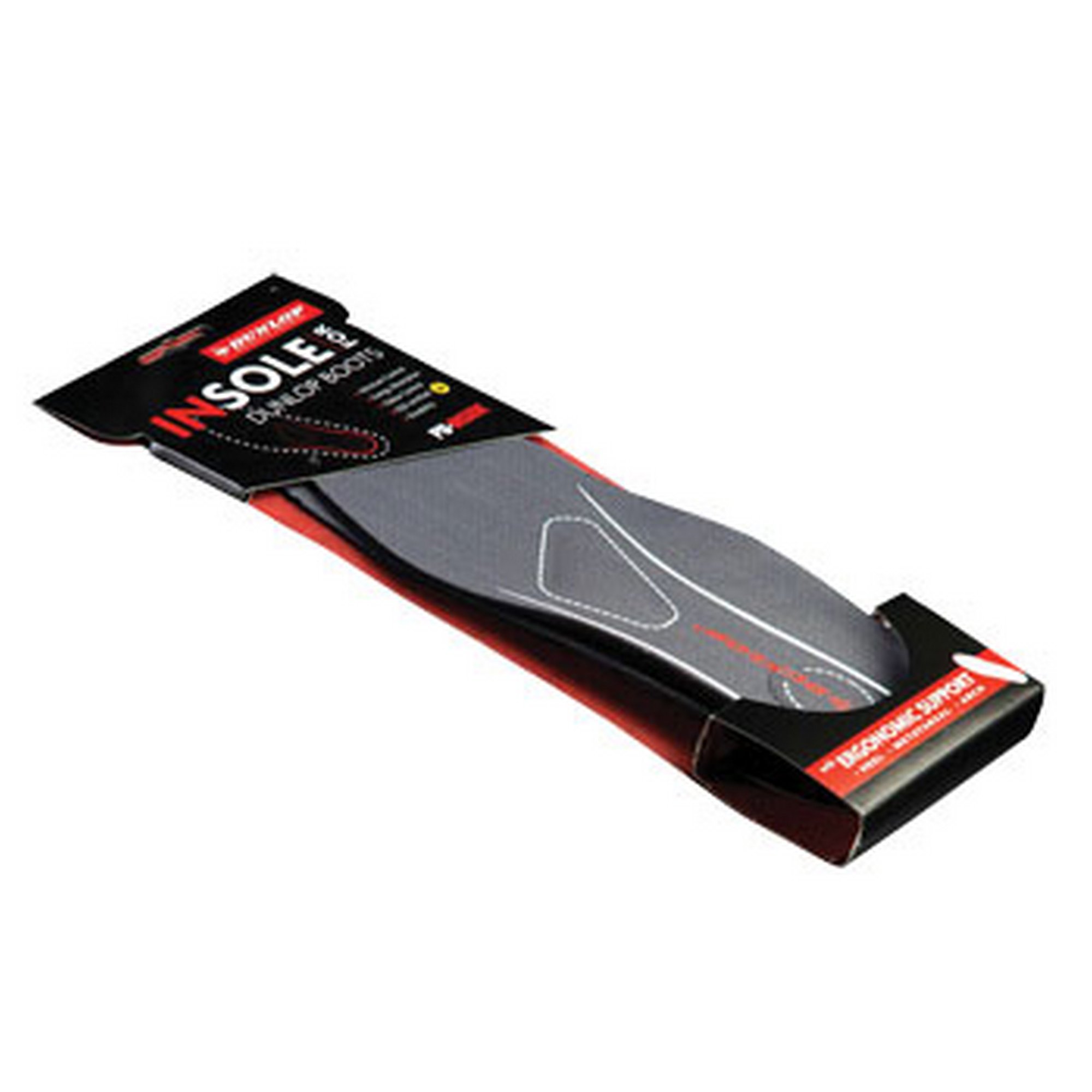Dunlop - Semelles de soutien anti-odeurs - Unisexe (42 FR) (Noir)