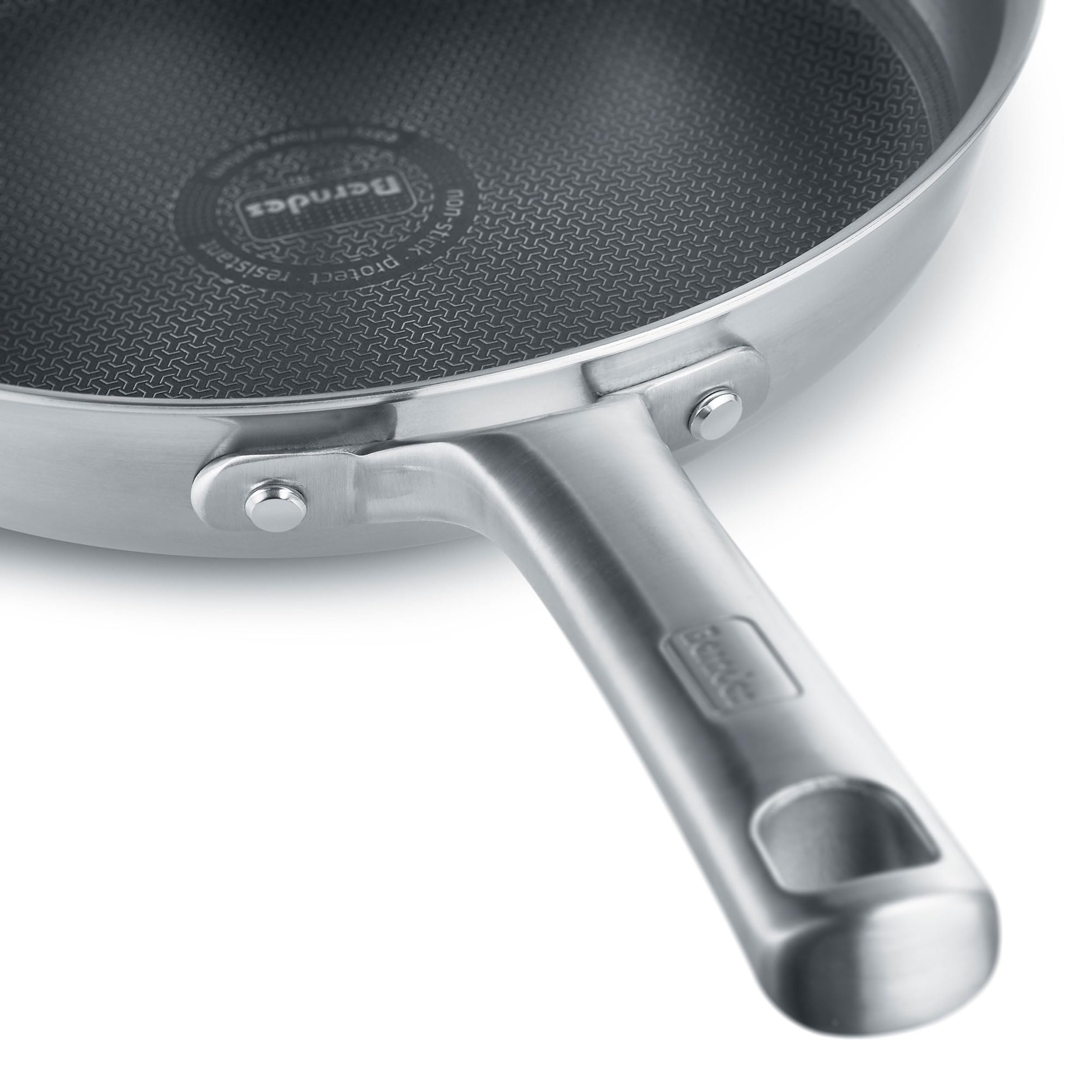 Berndes Wok Tricion Resist 32 cm, padella wok con coperchio da 5,7 l, per tutti i piani cottura, incl. induzione, rivestimento antiaderente