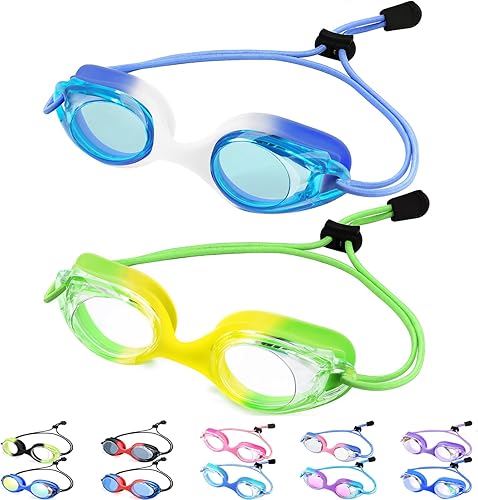 Vvinca Gafas de natación para niños con correa elástica, sin fugas, antiniebla, con ajuste rápido de 3 a 14 años disponible en Yaxa Guatemala