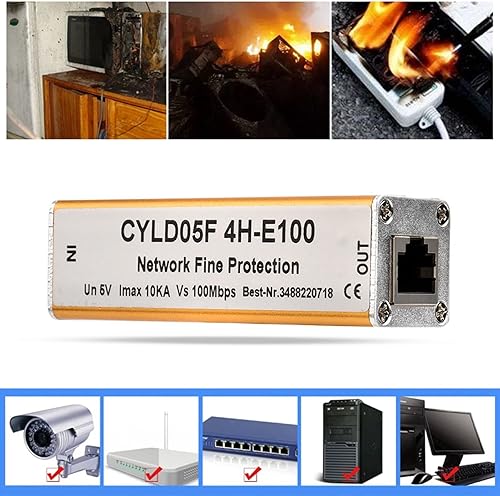 Miniatura 4 de Sonew 5V Fuente de alimentación RJ45 RJ11 Adaptador Ethernet Protector de red