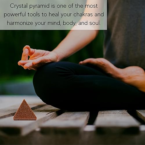 Miniatura 528 de Amazing Gemstone White Agate Snow Quartz Pyramid Crystal Healing Stones - 1" Great Pyramid Figurine of Natural Stone Pyramid for Meditation, Reiki