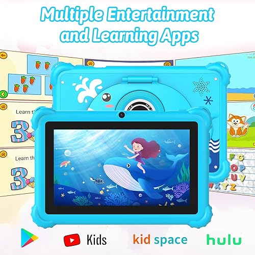 Miniatura 5 de Tablet infantil de 7 pulgadas para niños pequeños, Android 12, 4 GB de RAM, 32 GB de ROM, WiFi, Bluetooth, pantalla IPS de protección ocular segura,