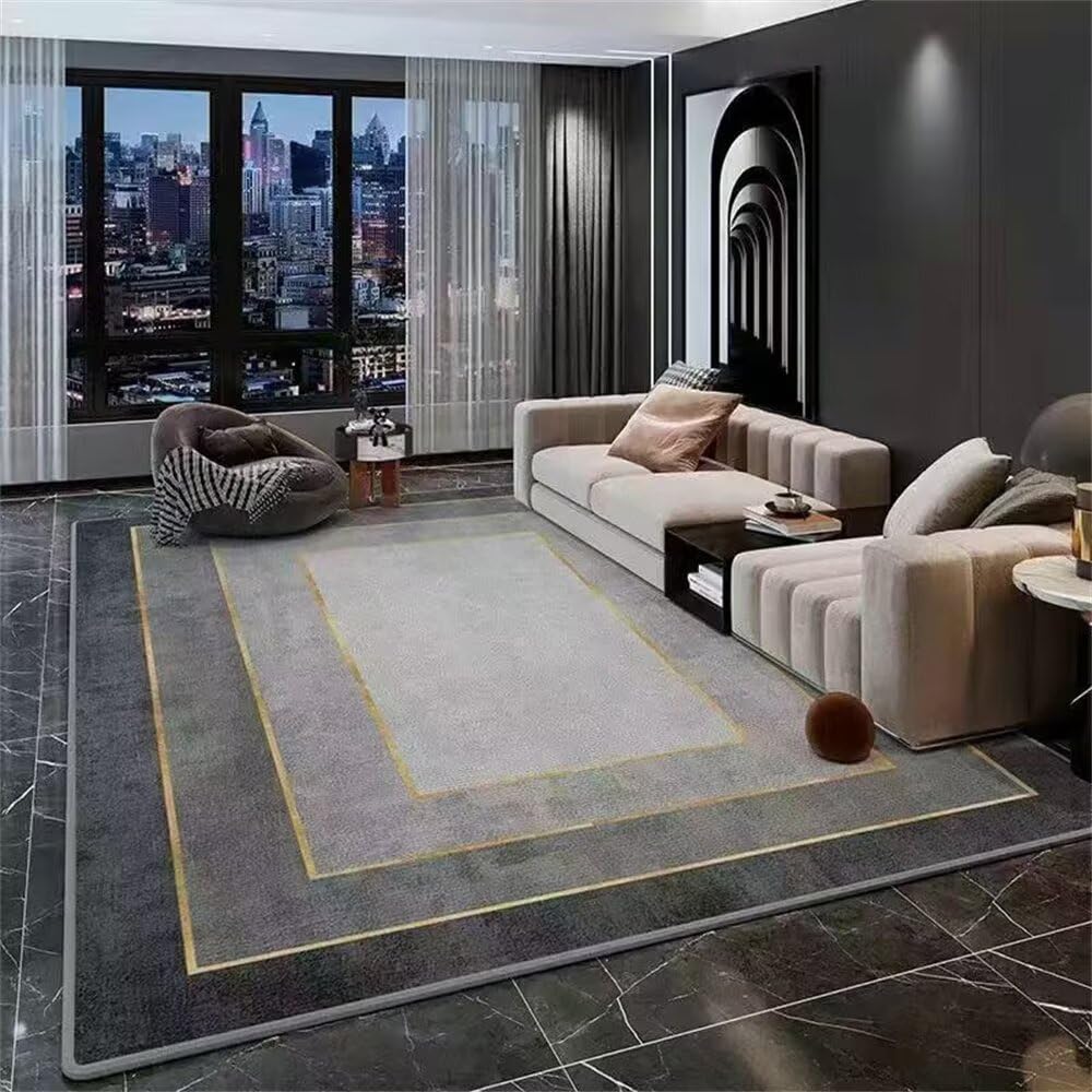 Tapis de cuisine devant evier gris minimaliste moderne 50x80cm paillasson