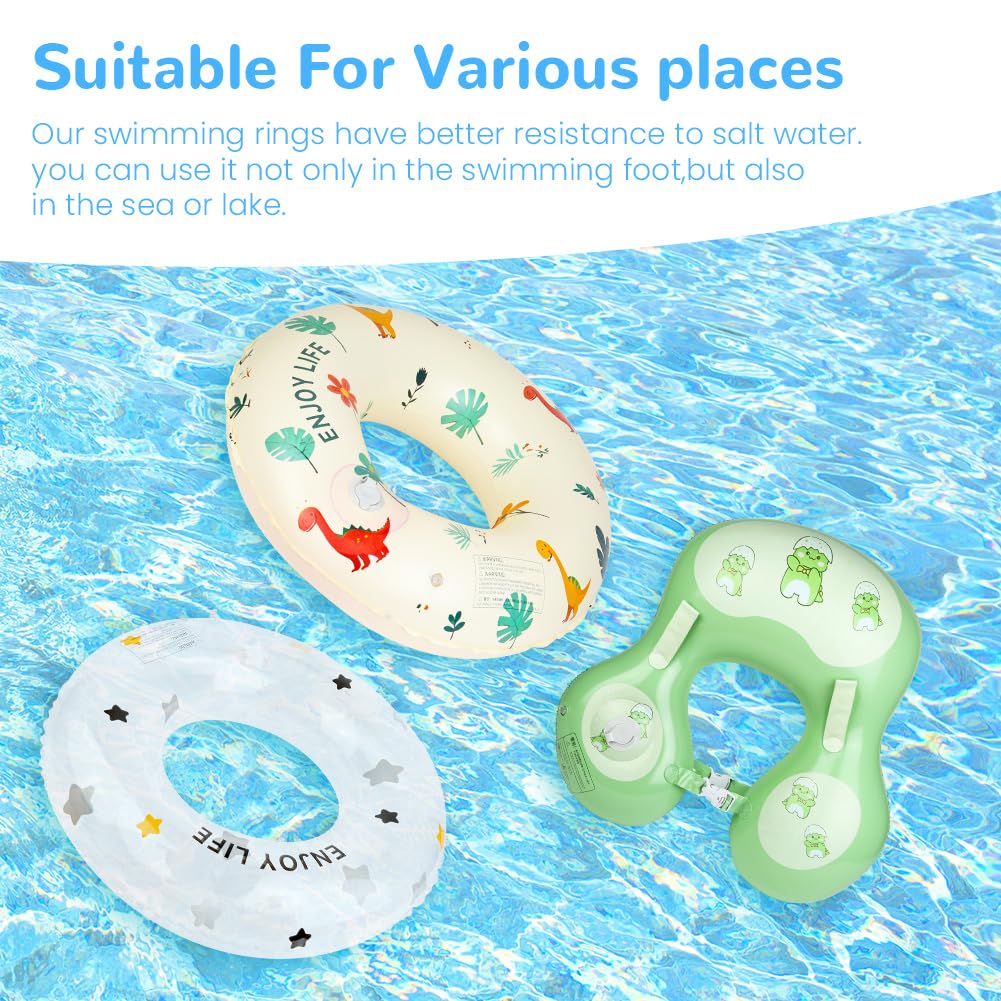 Enfant Bague de Natation TUMALAGIA, Bouée Piscine Gonflable pour Enfants, Bébé Siège de Piscine, (Anneau de Natation Cercle Sirène Rose