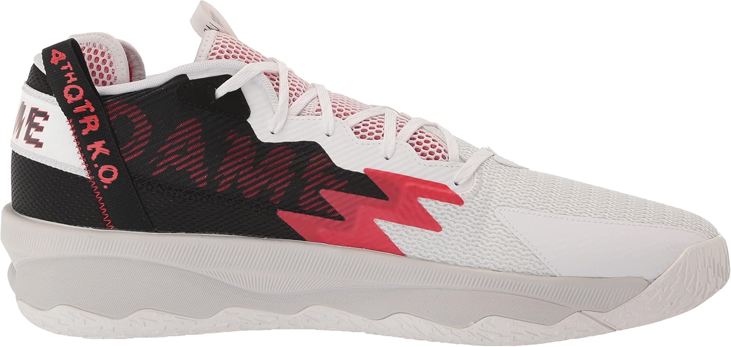 Adidas Adult Dame 8 White/Vivid Red/Core Black 6 - Image 6