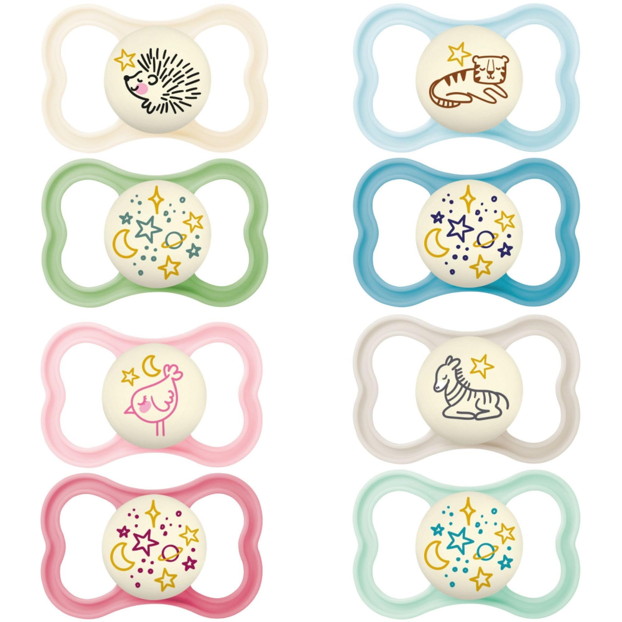 MAM Supreme Silicone Dummy Set (6+ Months), Dummy Set with Dummy Box, Dummies to Reduce the Risk of Mispositioning of Teeth, Random Model