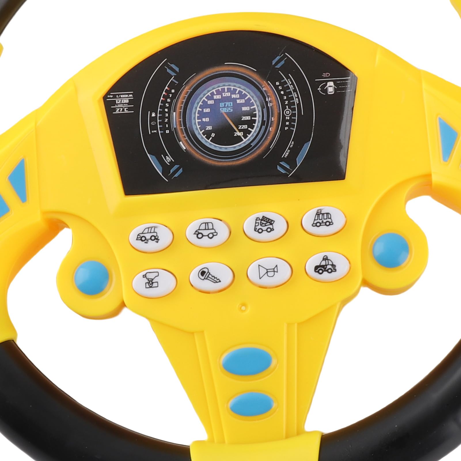 Tnfeeon Volante Copilota per Bambini Simulazione Giocattolo Volante con Luce E Suono Guida Giocattoli Educativi per La Prima Infanzia(Giallo)
