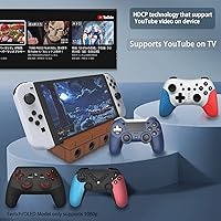 Vista 8 de YOXXZUS Base de interruptor, muelle de TV con adaptador de controlador Gamecube para interruptorinterruptor OLED