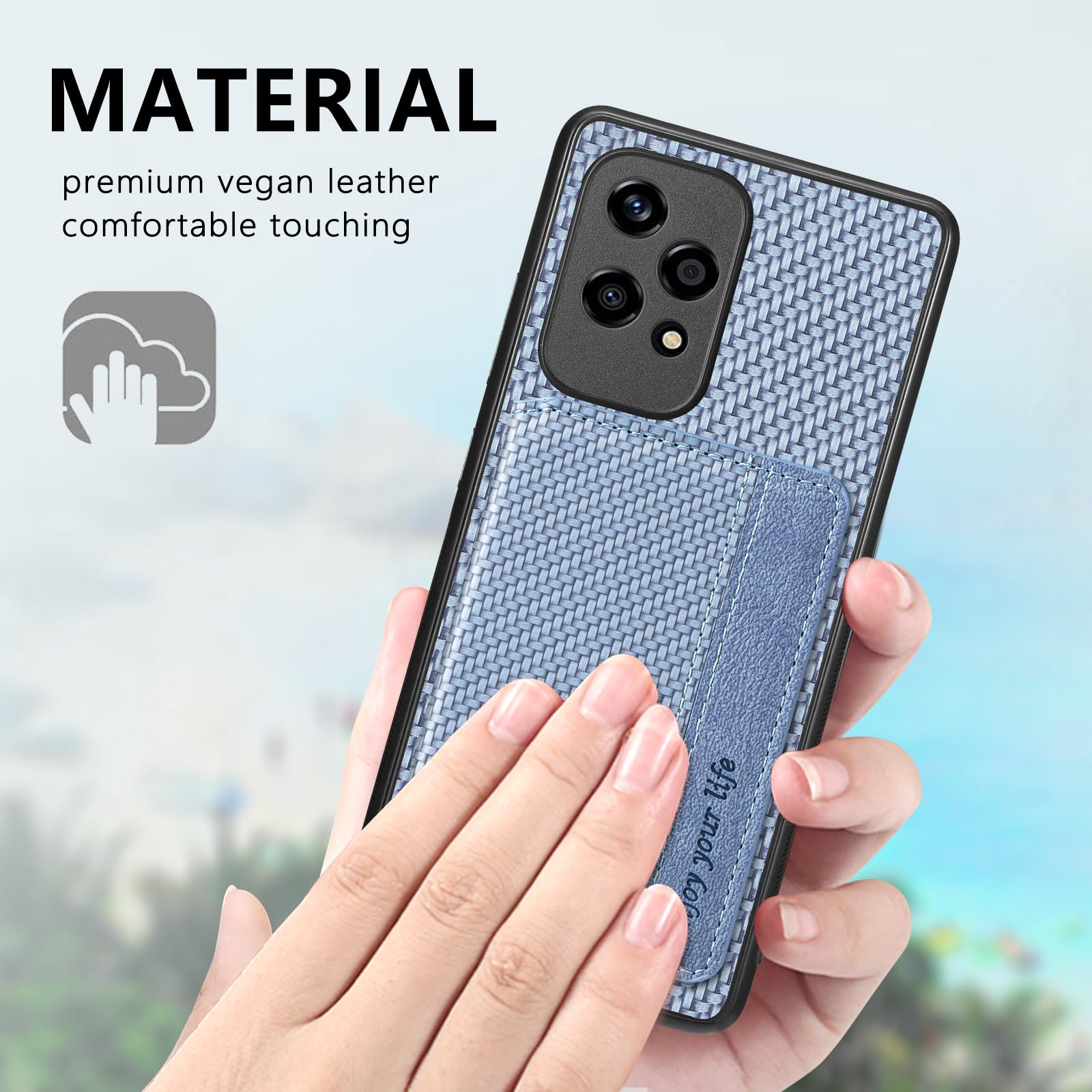 MOJIA Case For Honor 200 Lite 5G, Premium PU Leather Flip Wallet Case - View #5