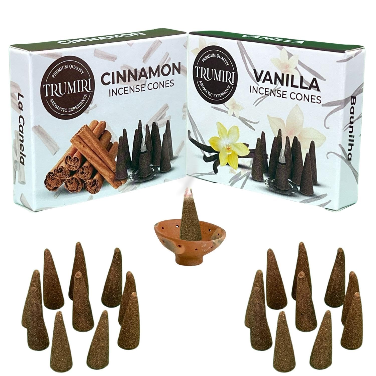 Amazon.com: TRUMIRI Incense Cones - Combo Pack of 20 Cone Incense