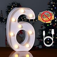 Vista 108 de Foaky LED Letter Lights Sign Marquee Light Up Letters Sign for Night Light Wedding/Birthday Party Battery Powered Christmas Lamp Home Bar