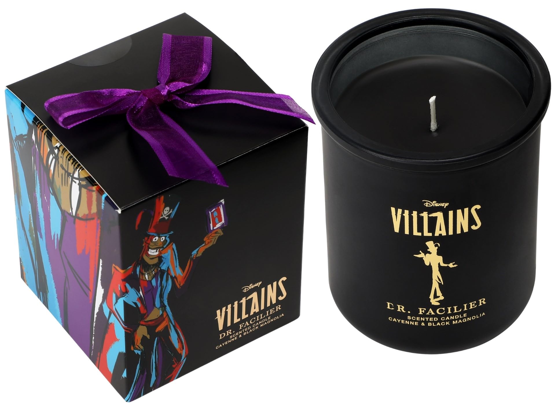 Disney's Villains Dr. Facilier Inspired Candle - Cayenne & Black Magnolia 252G (1-Wick) - DISVIC001DRF