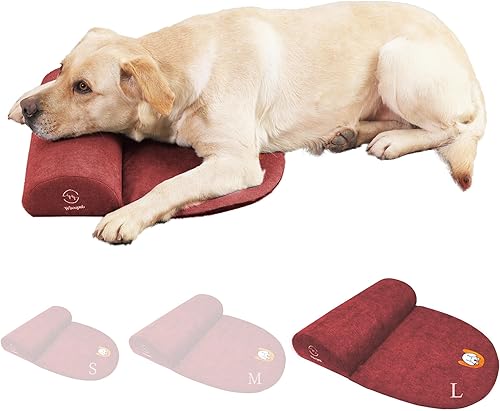 Miniatura 16 de Almohada de cojín para perros y gatos medianos, beneficio para la vértebra cervical y el cuello, fácil de transportar cuando viajas, con espuma