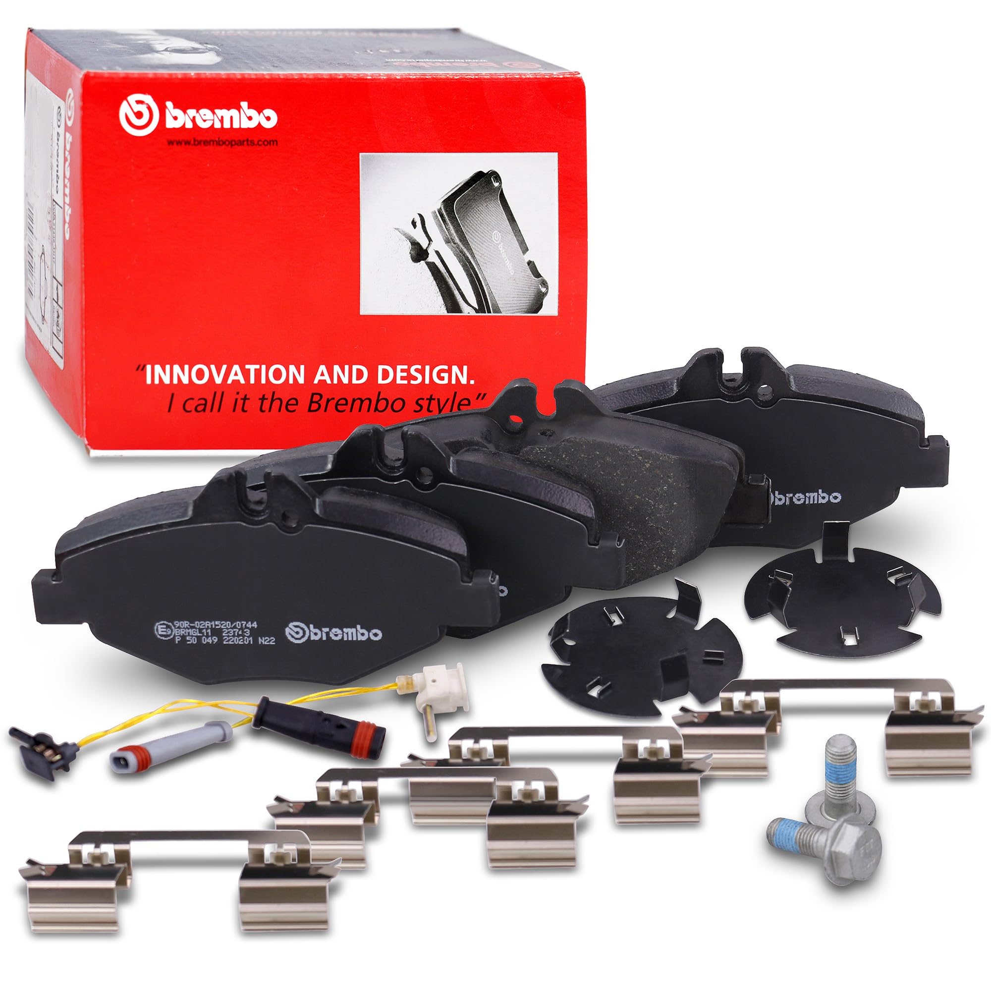 Front Brake Pad Set Fits Mercedes-Benz E-Class BREMBO