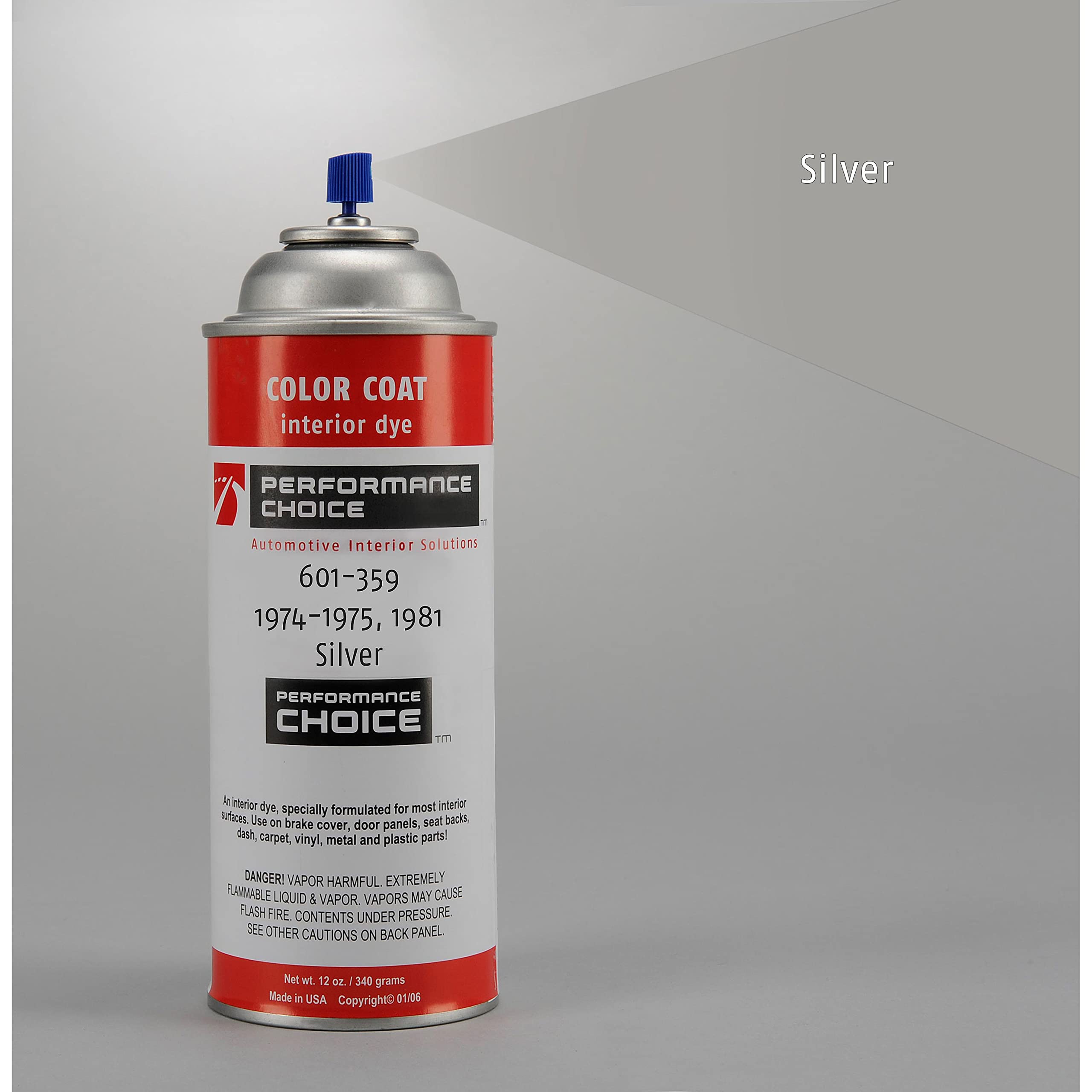 Mid America Motorworks 1974-1981 Corvette C3 Silver Color Coat Interior Refinish 12oz Aerosol