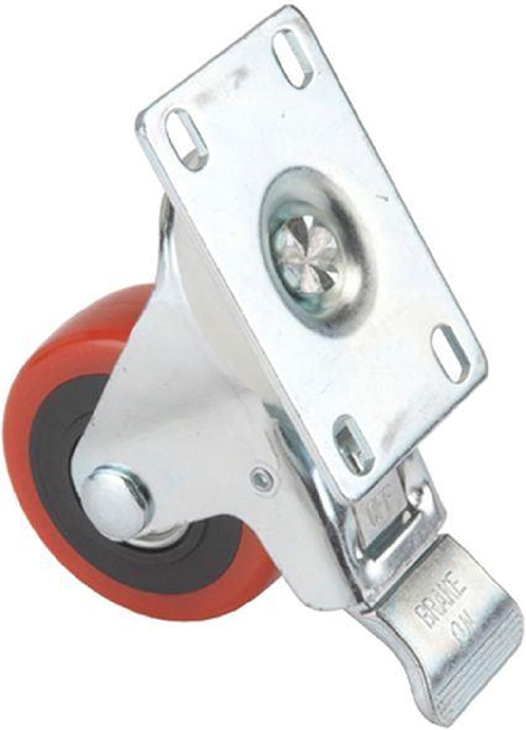 Woodriver 5" Caster Double Locking Swiveling with 4 Hole Mounting Plate