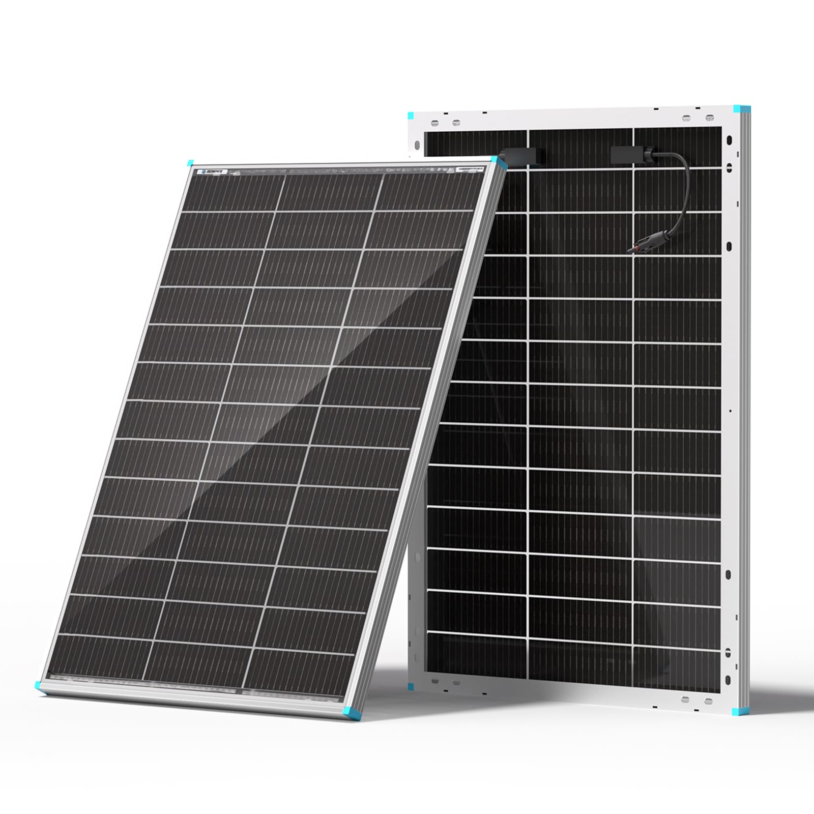 Renogy Pannello solare bifacciale da 100 W tipo N 16BB, pannello solare da 100 Watt con cella solare ad alta efficienza al 25%, modulo fotovoltaico su entrambi i lati per camper e altre applicazioni