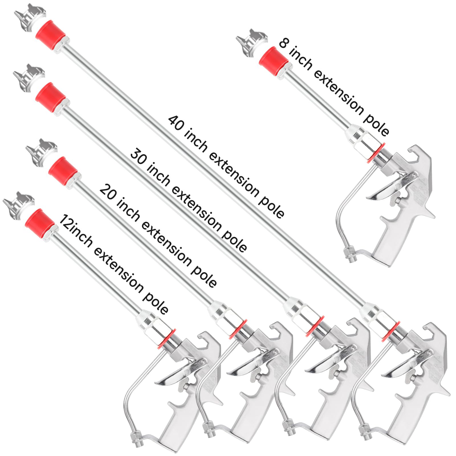 Lot De 5 Rallonges De Pointe De Pulvérisation De Peinture Sans Air 5