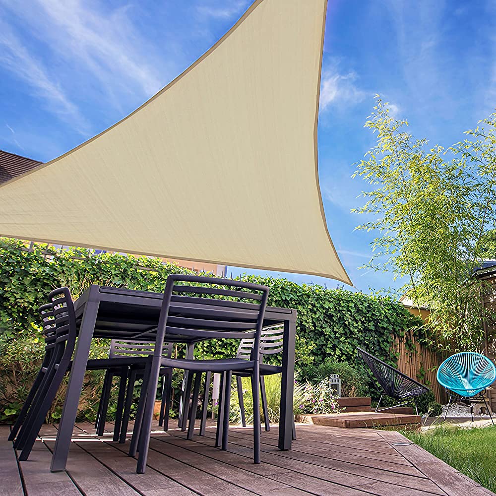 IOAOI Triangle Sun Shade Sail 3m x 4m x 5m Waterproof Sails Canopy