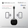 Motorola MA1 Wireless Android Car Adapter - Instant Connection from Smartphone to Car Screen with Easy Setup - Direct Plug-in USB Adapter - Secure Gel Pad Included