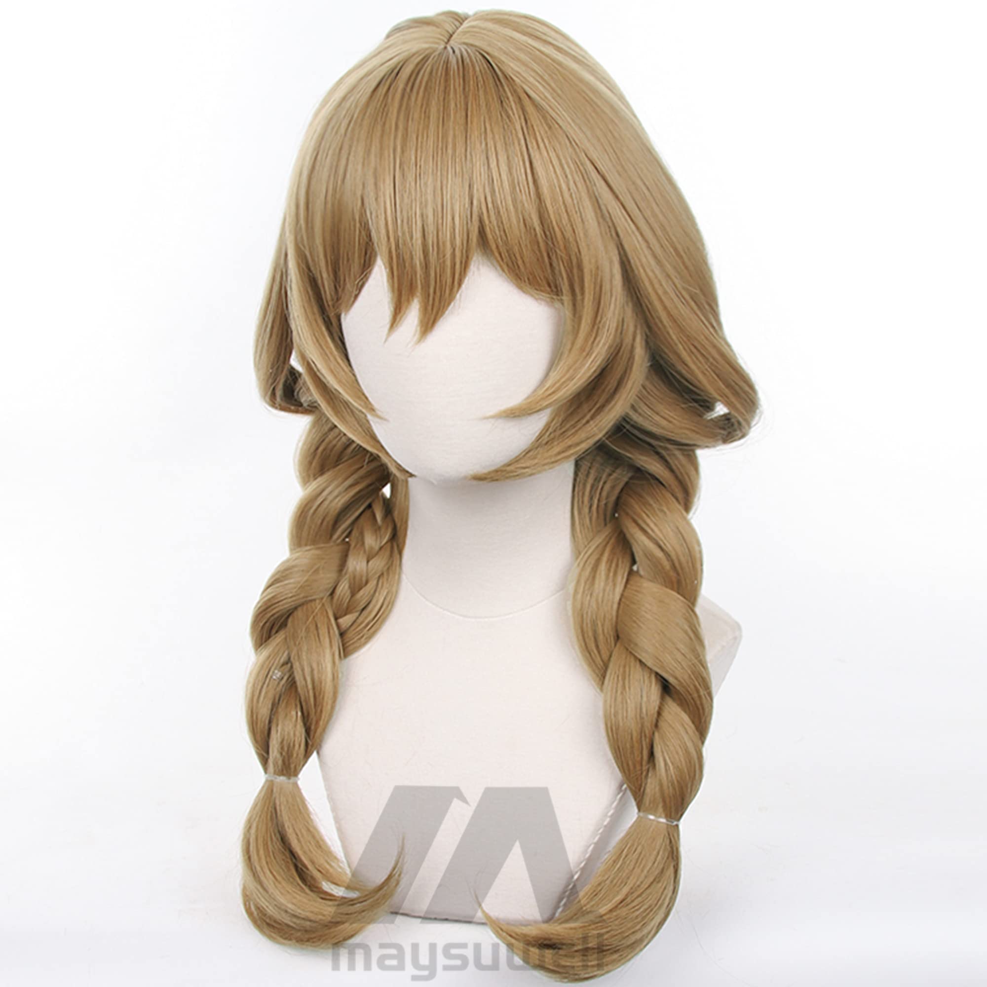 Brow Doublen Braid Long Cosplay Wig with Bangs Heat Resistant Synthetic Hairs for Women Cos Anime Comic Con Party Replacement Wigs - Image 3