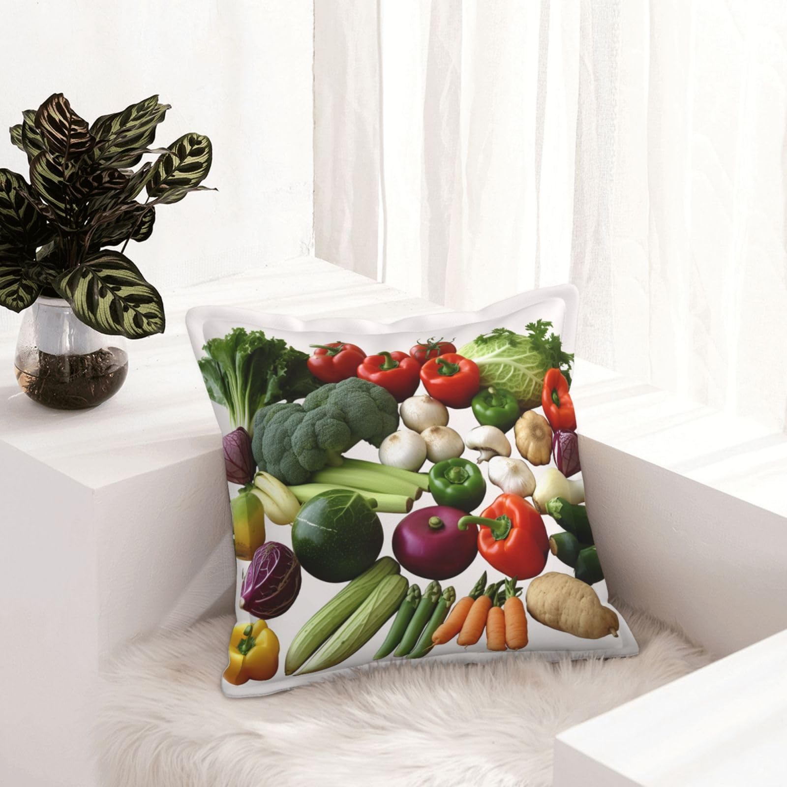 Housse de coussin carrée similicuir anti tache et facile à laver