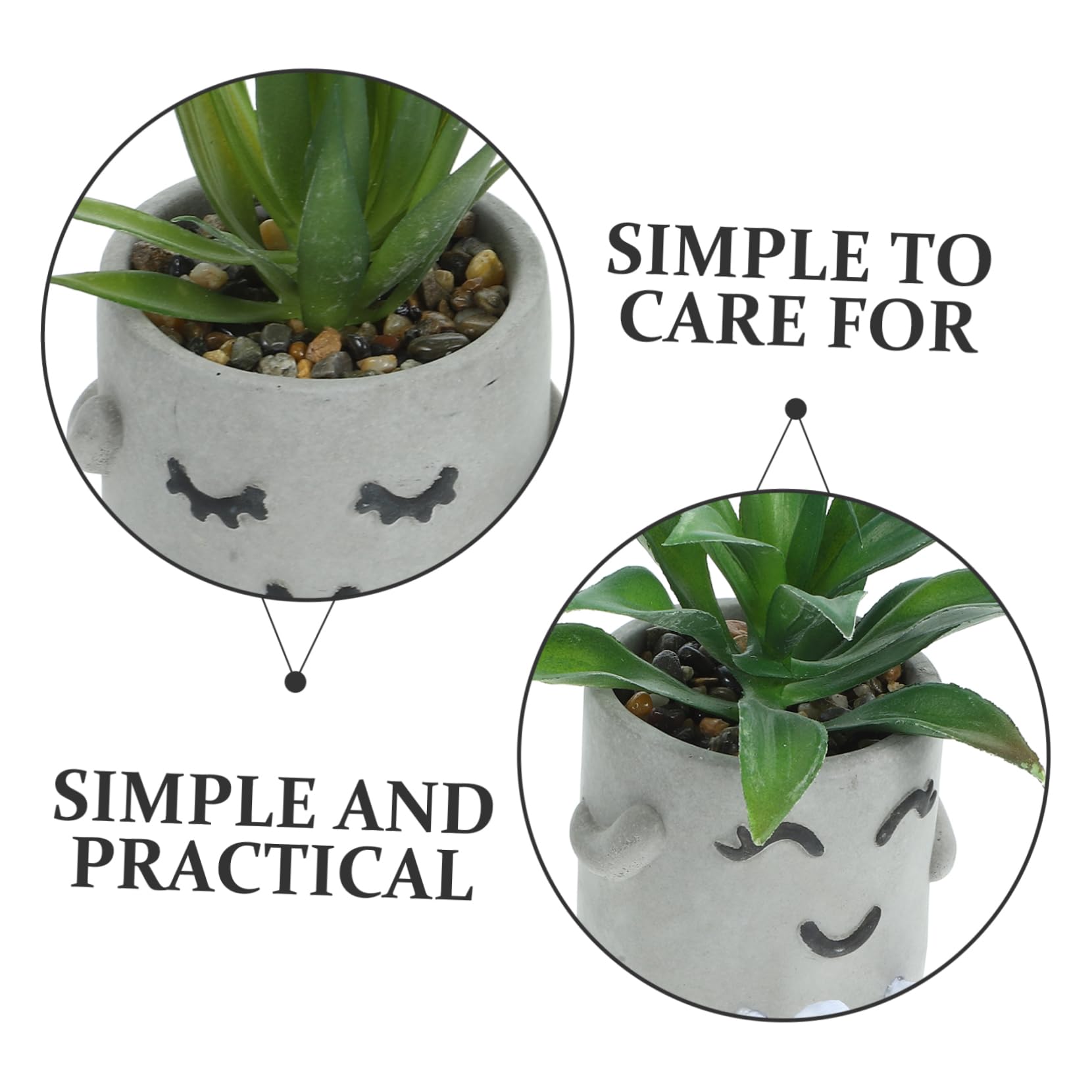 2pièces Bonsaï Artificiel Pot Plantes Grasses Décoratives Imitation Bonsaï pour Intérieur Facile à Entretenir pour Décoration de Bureau