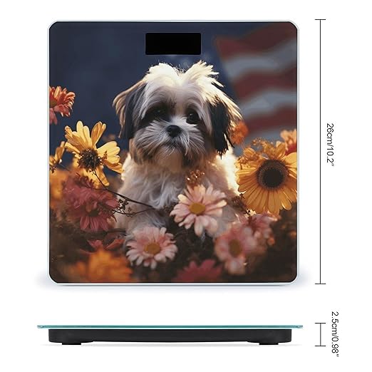 Báscula Digital Shih Tzu para Peso Corporal LED Brillante miniatura 2
