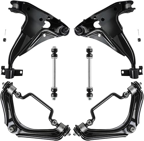 Miniatura 144 de Detroit Axle - Kit de brazos de control AWD para cargador Chrysler 300 Dodge Challenger Magnum, 2 brazos de control superiores delanteros con rótula