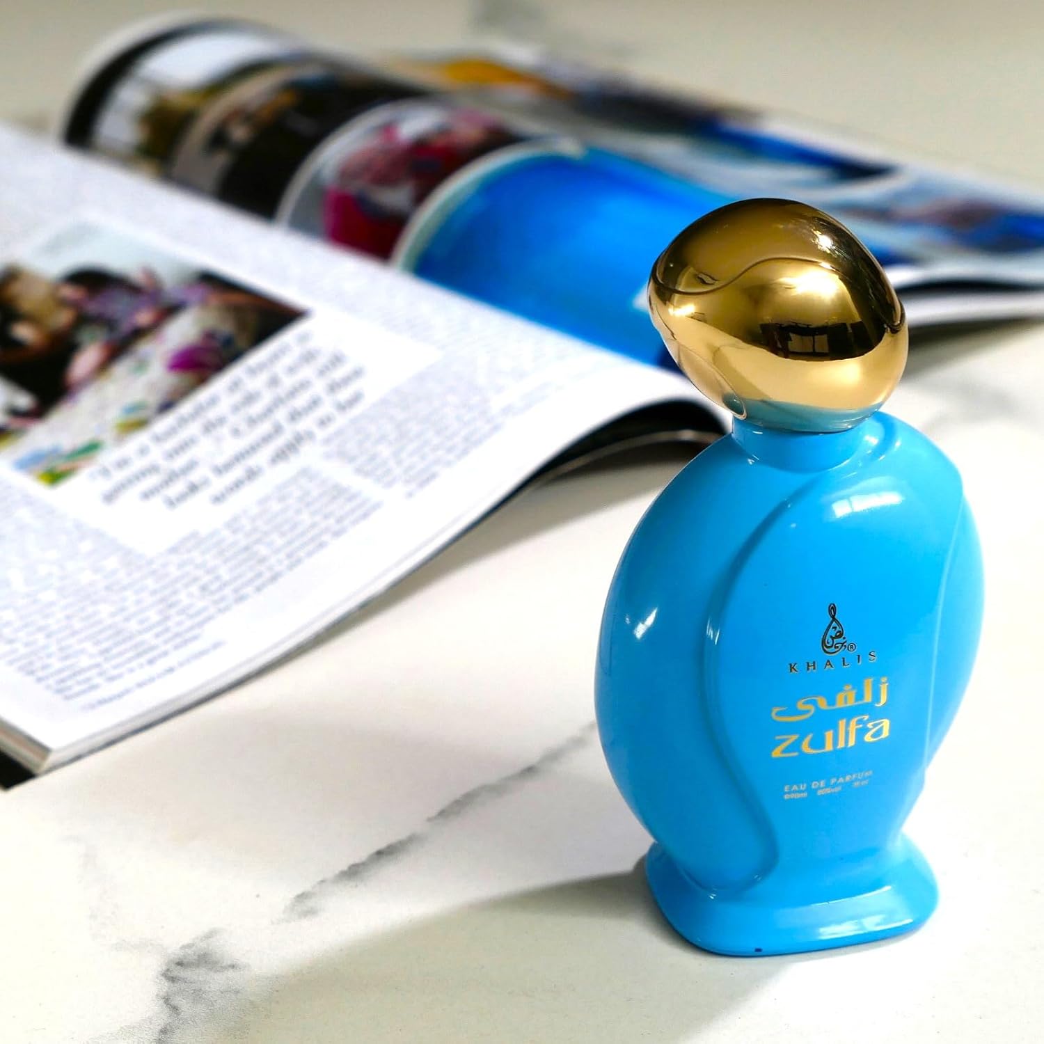 Zulfa Eau de Parfum 3.4 oz - Oriental Floral Womens Perfume with Almond Jasmine Sambac Tuberose Tonka Beans and Cocoa Accords loved for its long lasting trail and compliment catching aroma ZULFA 3.4 Fl Oz (Pack of 1) image 3 of 7 B09R3NF5QX