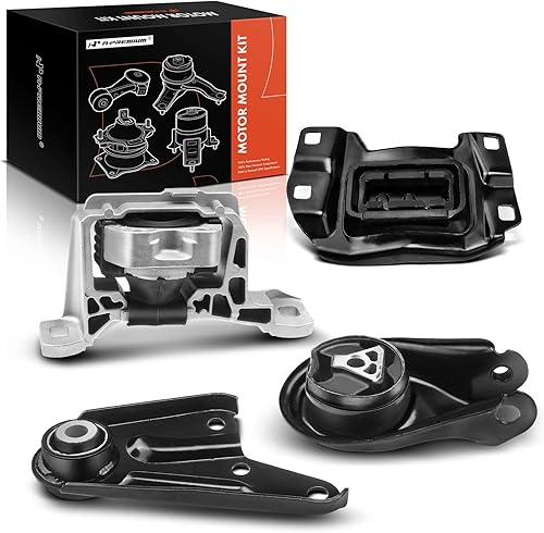 A-Premium Juego de montaje de puntal de torsión de montaje de transmisión de montaje de motor de 4 piezas compatible con Mazda 3, 2010, L4 2.0L,