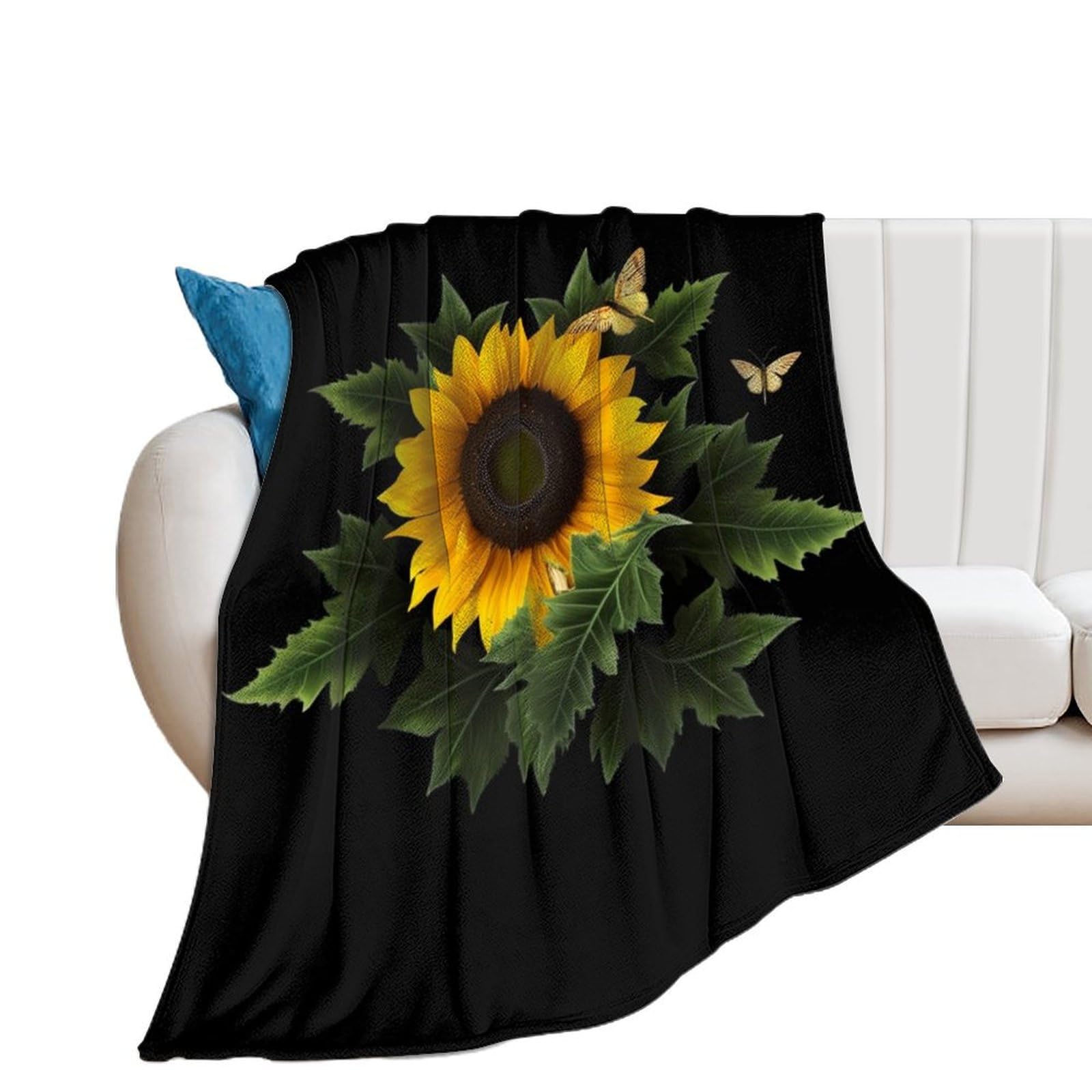 Couverture flanelle douce légère canapé lit motif imprimé